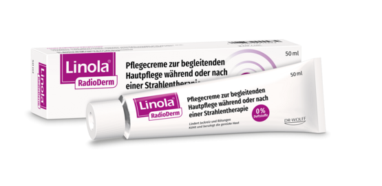 Linola RadioDerm Pflegecreme für die Bedürfnisse bestrahlter und strapazierter Haut Linola RadioDerm Pflegecreme für die Bedürfnisse bestrahlter und strapazierter Haut