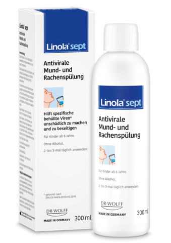 Linola® sept Antivirale Mund- und Rachenspülung Linola® sept Antivirale Mund- und Rachenspülung